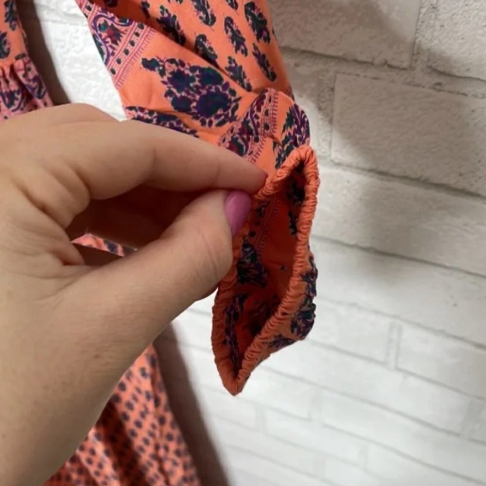 NWT RAGA Avah Geometric Print Split Front Maxi Dress - Picture 12 of 14